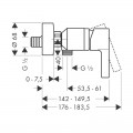 Змішувач для душу Hansgrohe Metris S 31660000 - Фото 1